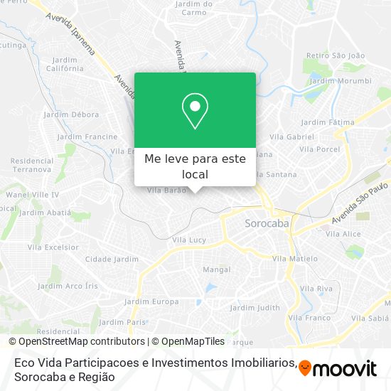 Eco Vida Participacoes e Investimentos Imobiliarios mapa