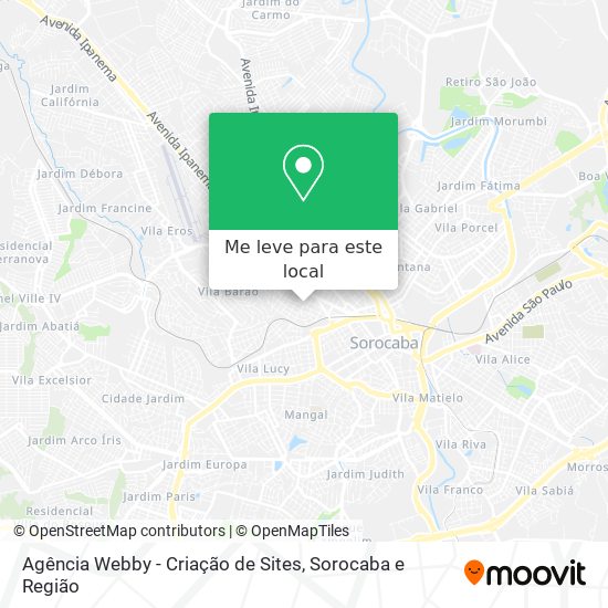 Agência Webby - Criação de Sites mapa