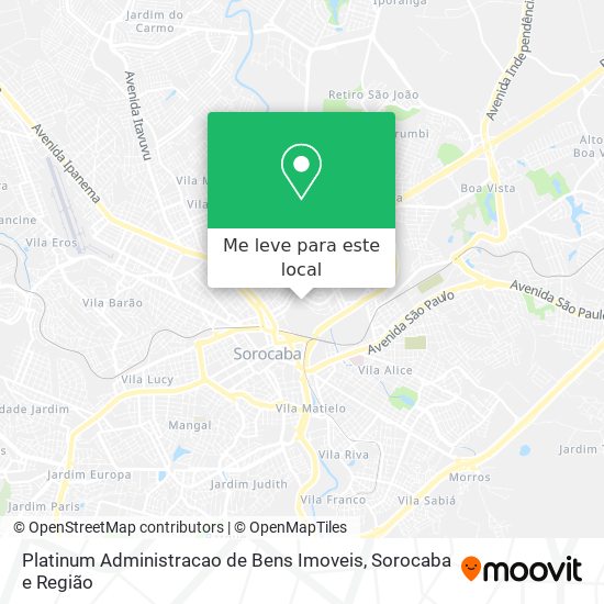 Platinum Administracao de Bens Imoveis mapa