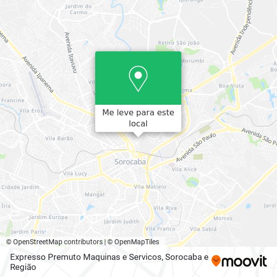 Expresso Premuto Maquinas e Servicos mapa