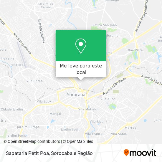 Sapataria Petit Poa mapa