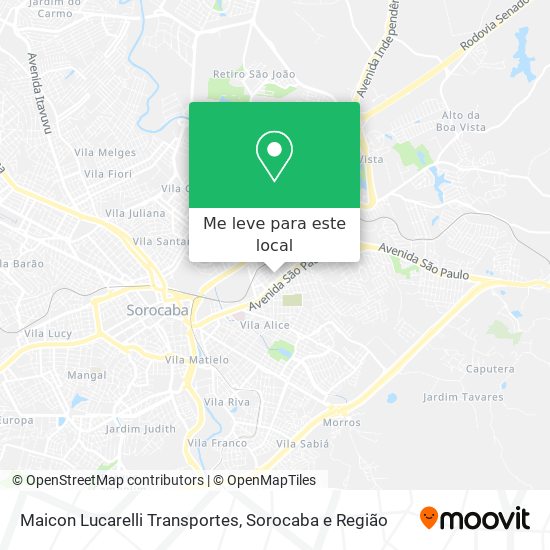 Maicon Lucarelli Transportes mapa