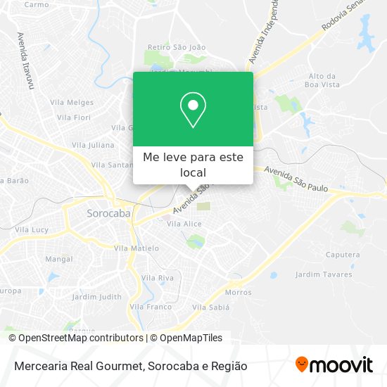 Mercearia Real Gourmet mapa