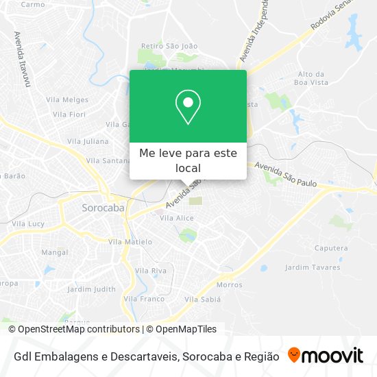 Gdl Embalagens e Descartaveis mapa