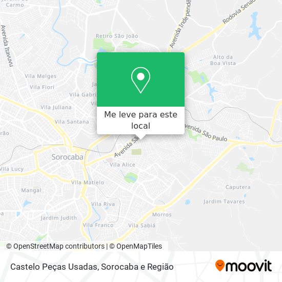 Castelo Peças Usadas mapa
