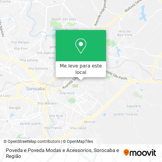 Poveda e Poveda Modas e Acessorios mapa