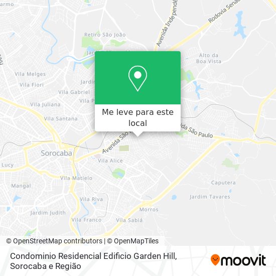 Condominio Residencial Edificio Garden Hill mapa