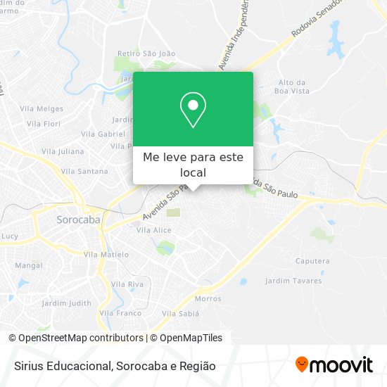 Sirius Educacional mapa