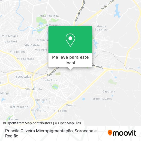 Priscila Oliveira Micropigmentação mapa