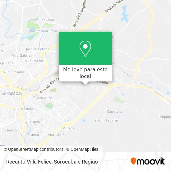 Recanto Villa Felice mapa