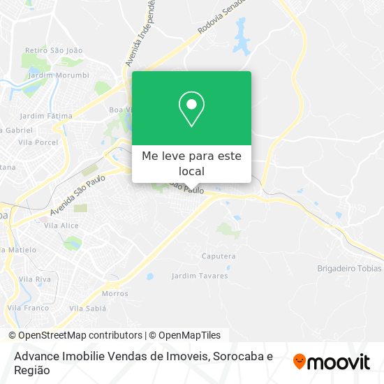 Advance Imobilie Vendas de Imoveis mapa