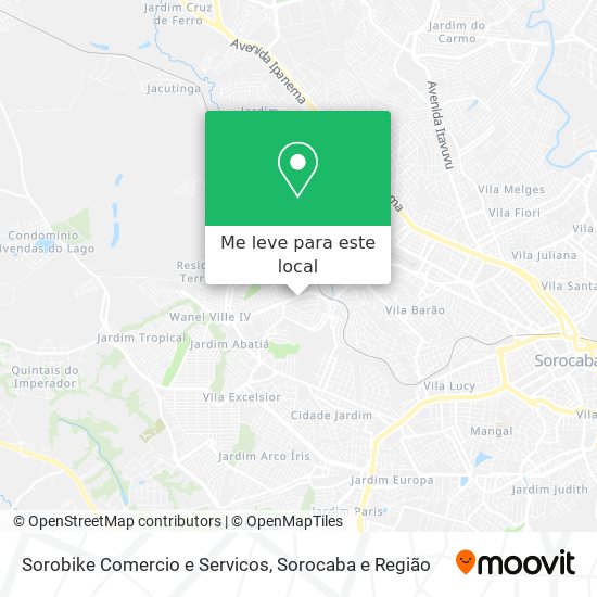 Sorobike Comercio e Servicos mapa