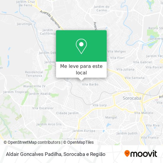 Aldair Goncalves Padilha mapa