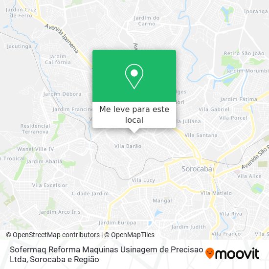 Sofermaq Reforma Maquinas Usinagem de Precisao Ltda mapa