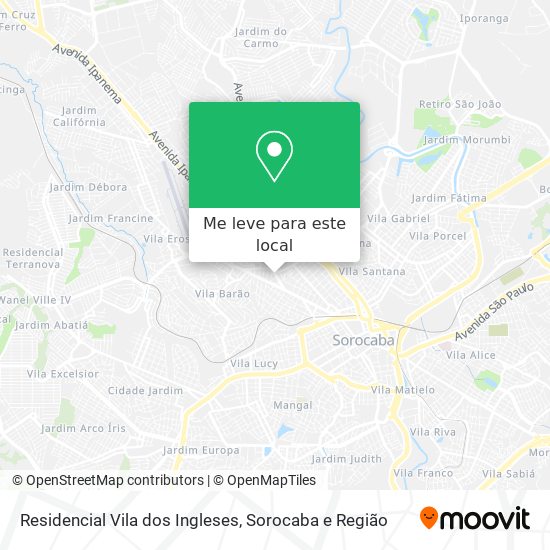 Residencial Vila dos Ingleses mapa