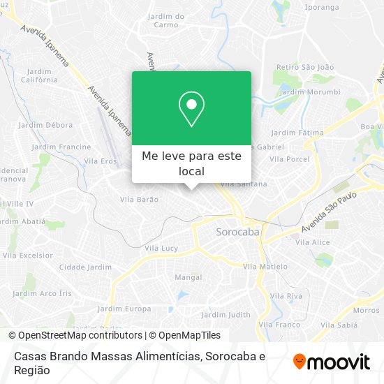 Casas Brando Massas Alimentícias mapa