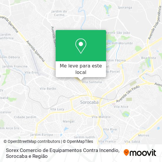 Sorex Comercio de Equipamentos Contra Incendio mapa