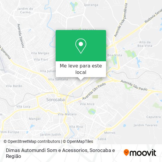 Dimas Automundi Som e Acessorios mapa