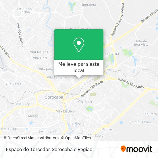 Espaco do Torcedor mapa
