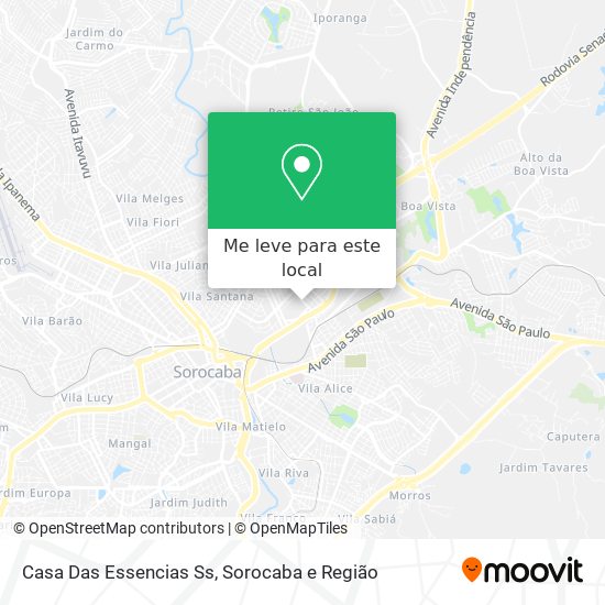 Casa Das Essencias Ss mapa