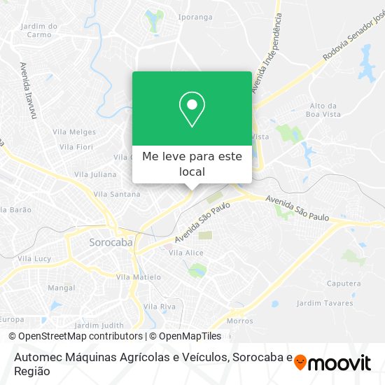 Automec Máquinas Agrícolas e Veículos mapa