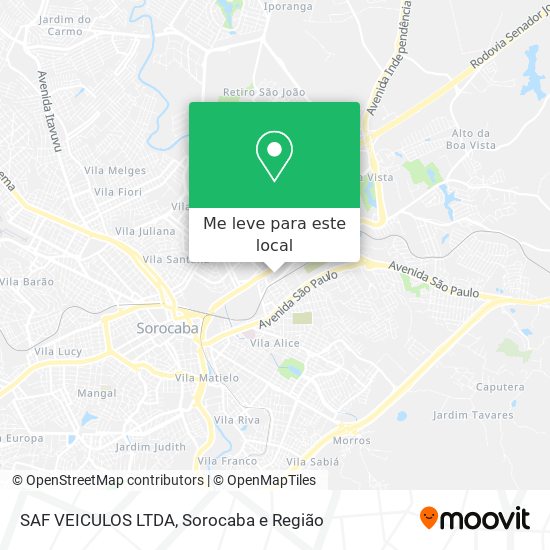 SAF VEICULOS LTDA mapa