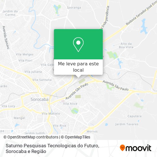 Saturno Pesquisas Tecnologicas do Futuro mapa
