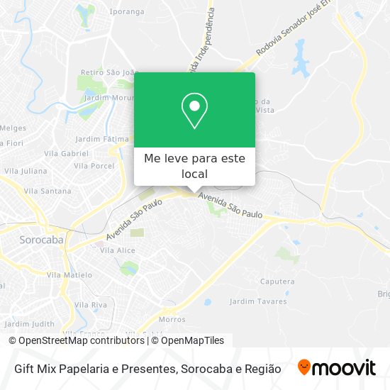 Gift Mix Papelaria e Presentes mapa