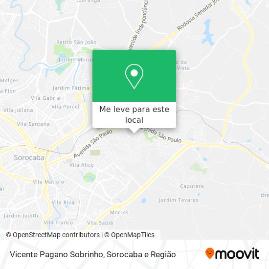 Vicente Pagano Sobrinho mapa