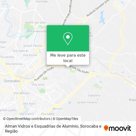 Alman Vidros e Esquadrias de Alumínio mapa