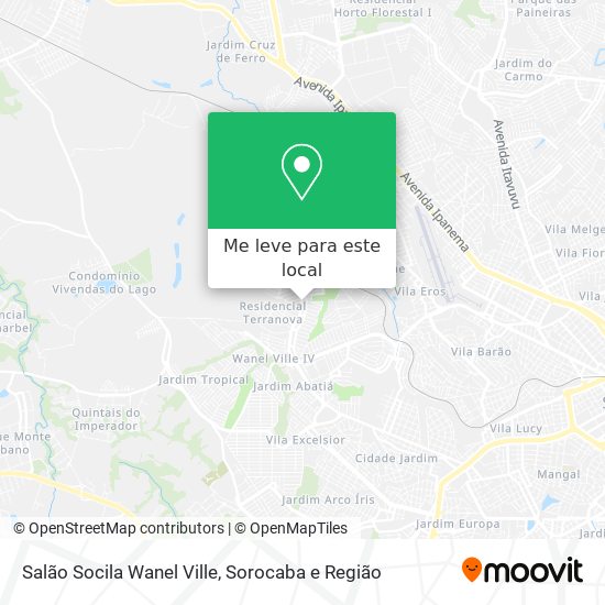 Salão Socila Wanel Ville mapa