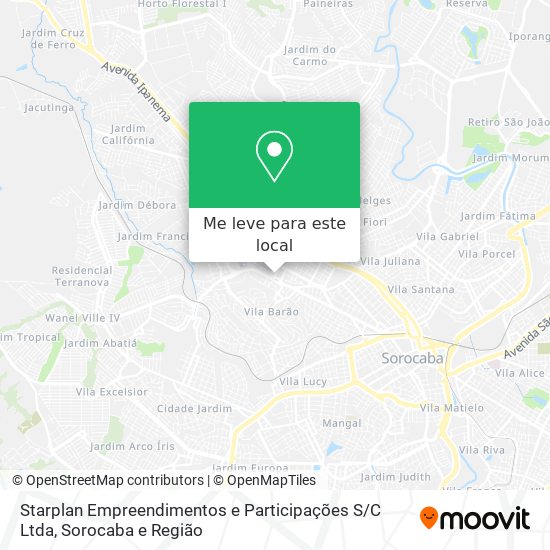 Starplan Empreendimentos e Participações S / C Ltda mapa