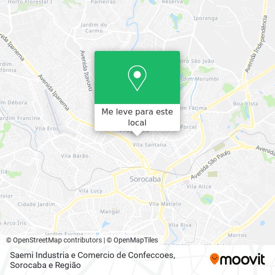Saemi Industria e Comercio de Confeccoes mapa