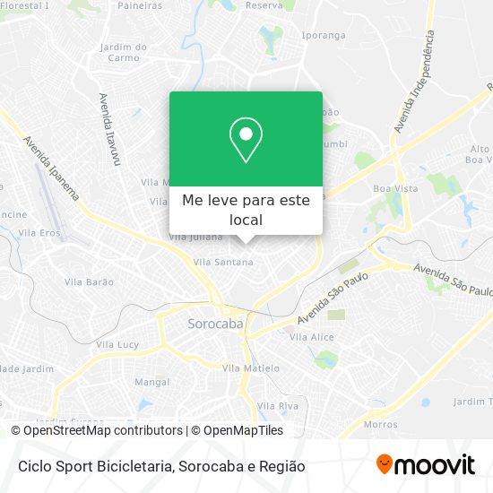 Ciclo Sport Bicicletaria mapa