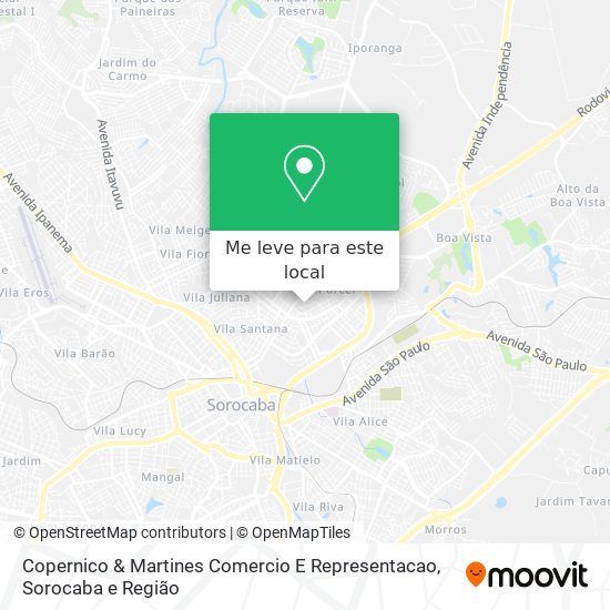 Copernico & Martines Comercio E Representacao mapa