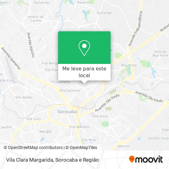 Vila Clara Margarida mapa