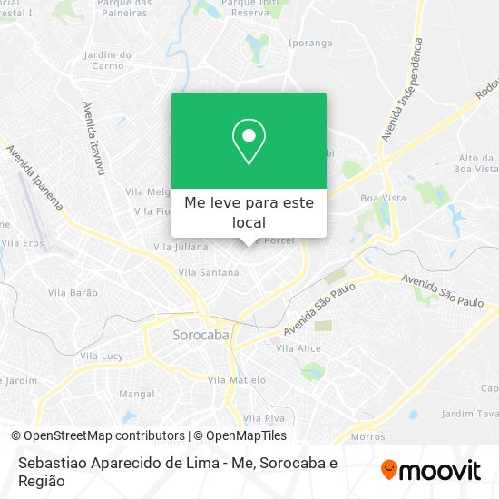 Sebastiao Aparecido de Lima - Me mapa