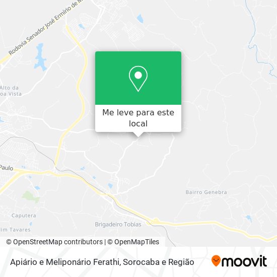 Apiário e Meliponário Ferathi mapa