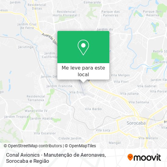 Conal Avionics - Manutenção de Aeronaves mapa