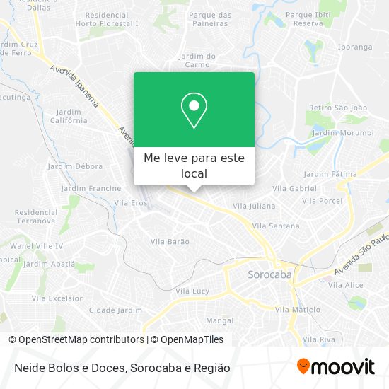 Neide Bolos e Doces mapa
