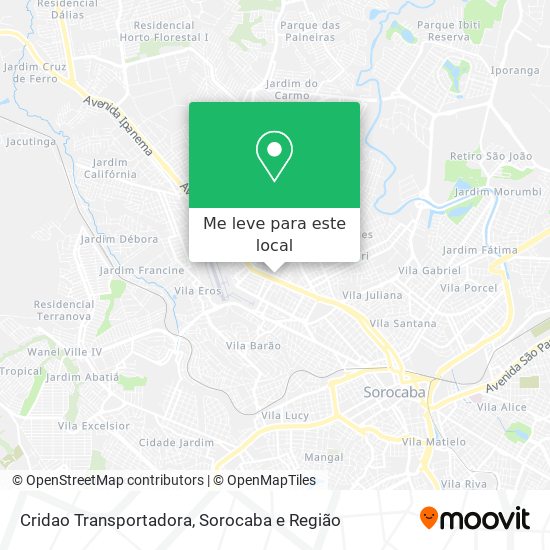 Cridao Transportadora mapa