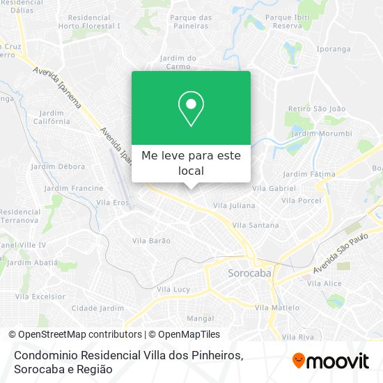 Condominio Residencial Villa dos Pinheiros mapa