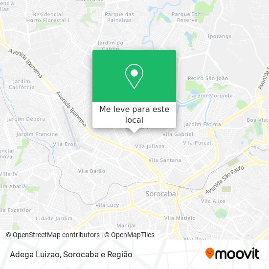 Adega Luizao mapa