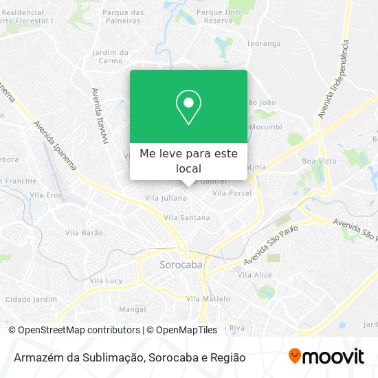 Armazém da Sublimação mapa