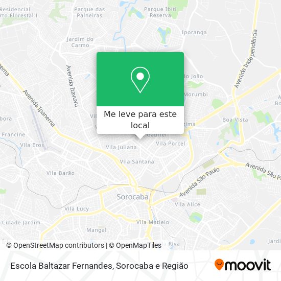 Escola Baltazar Fernandes mapa