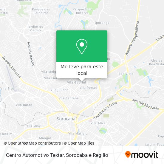 Centro Automotivo Textar mapa