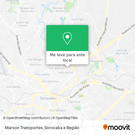 Marson Transportes mapa