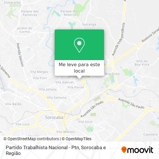 Partido Trabalhista Nacional - Ptn mapa