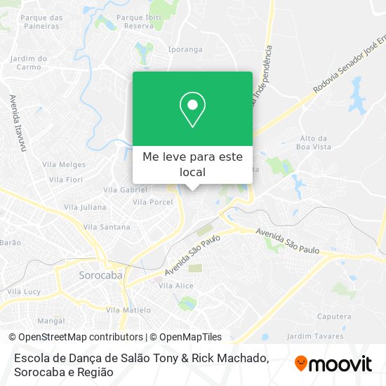 Escola de Dança de Salão Tony & Rick Machado mapa