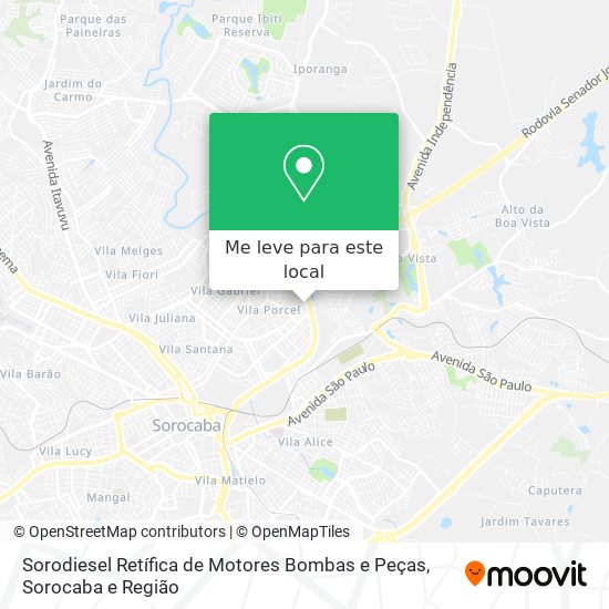 Sorodiesel Retífica de Motores Bombas e Peças mapa